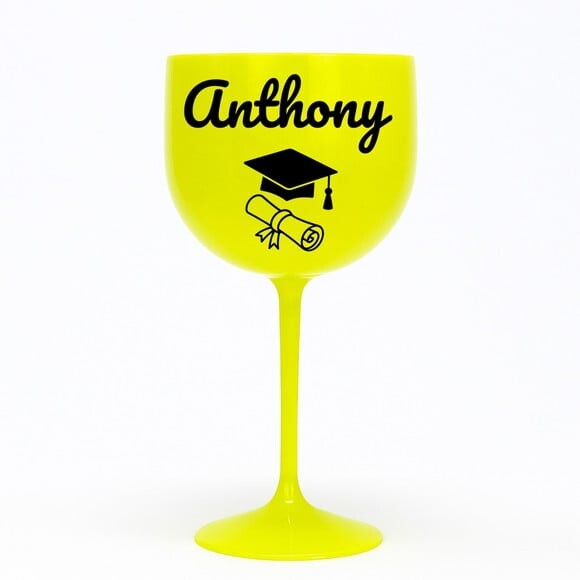 Taça Gin 580ml Formatura Personalizada com Nome Anthony
