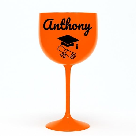 Taça Gin 580ml Formatura Personalizada com Nome Anthony