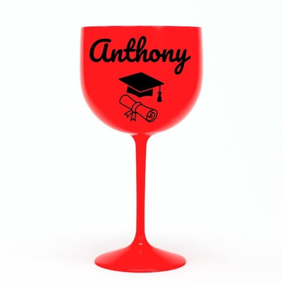 Taça Gin 580ml Formatura Personalizada com Nome Anthony