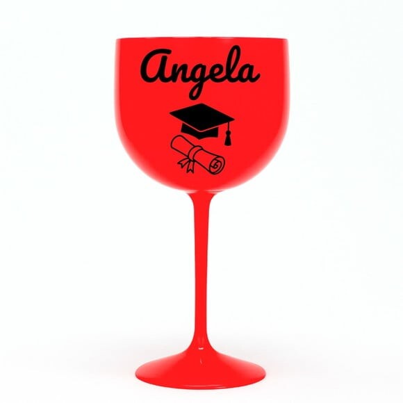 Taça Gin 580ml Formatura Personalizada com Nome Angela