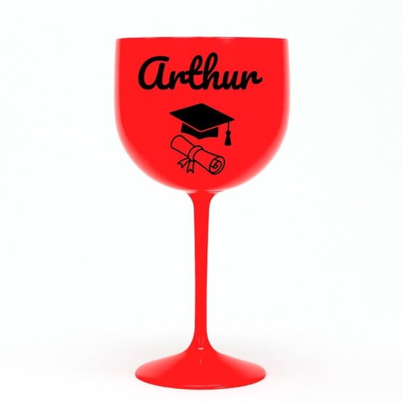 Taça Gin 580ml Formatura Personalizada com Nome Arthur