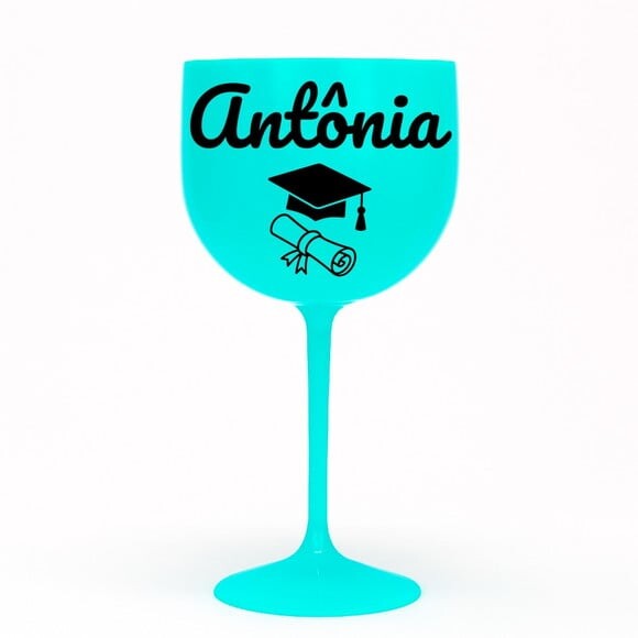Taça Gin 580ml Formatura Personalizada com Nome Antônia