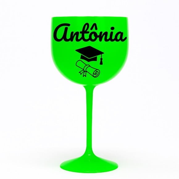 Taça Gin 580ml Formatura Personalizada com Nome Antônia