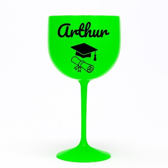 Taça Gin 580ml Formatura Personalizada com Nome Arthur