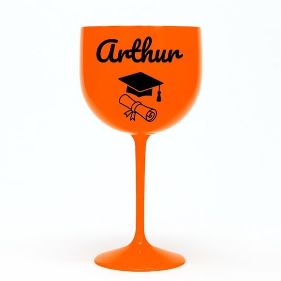 Taça Gin 580ml Formatura Personalizada com Nome Arthur