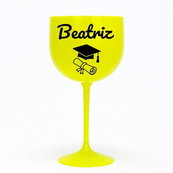 Taça Gin 580ml Formatura Personalizada com Nome Beatriz