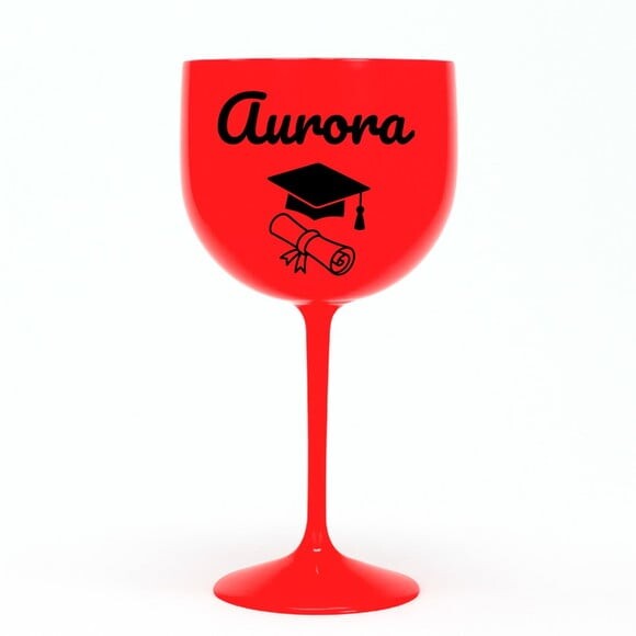Taça Gin 580ml Formatura Personalizada com Nome Aurora