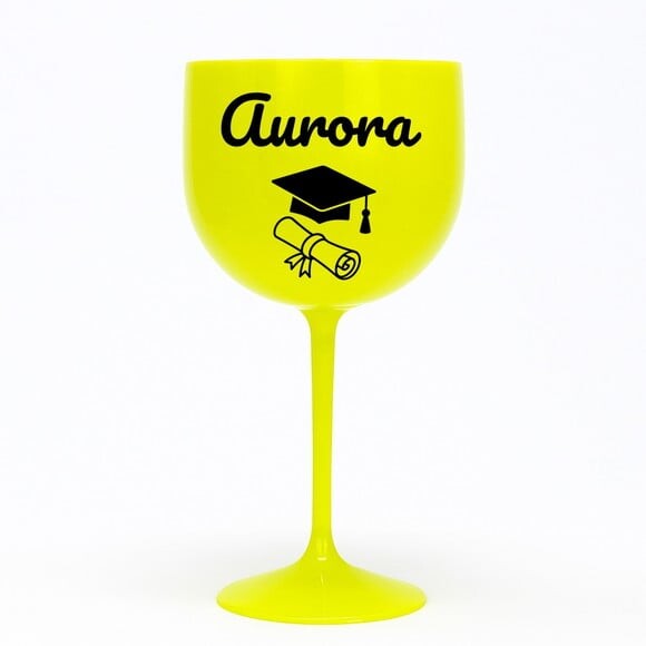 Taça Gin 580ml Formatura Personalizada com Nome Aurora