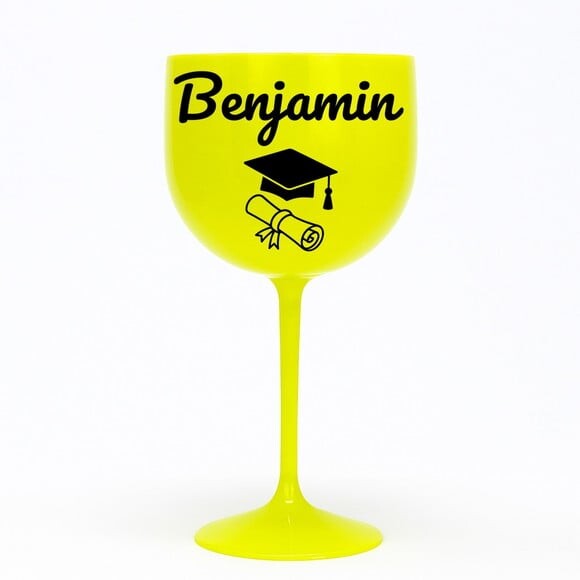 Taça Gin 580ml Formatura Personalizada com Nome Benjamin