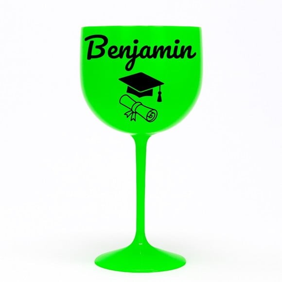 Taça Gin 580ml Formatura Personalizada com Nome Benjamin