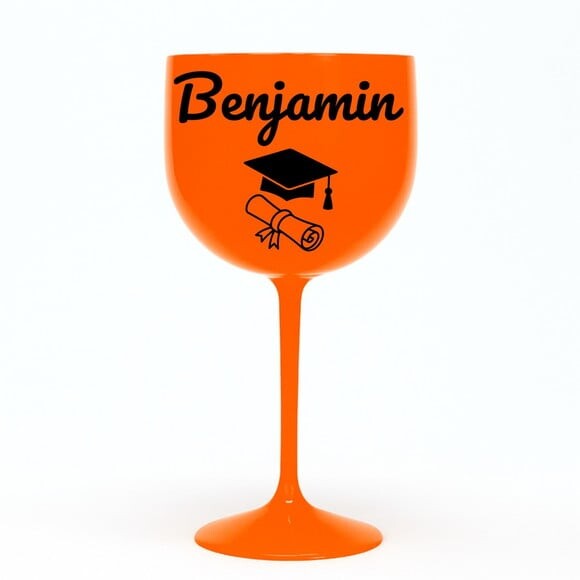 Taça Gin 580ml Formatura Personalizada com Nome Benjamin