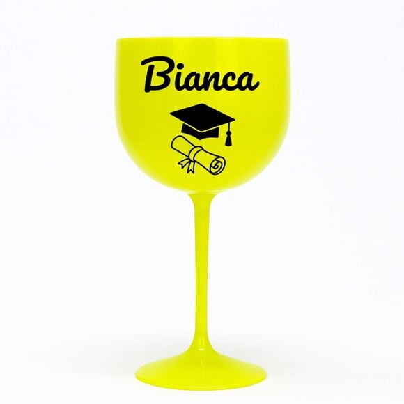 Taça Gin 580ml Formatura Personalizada com Nome Bianca
