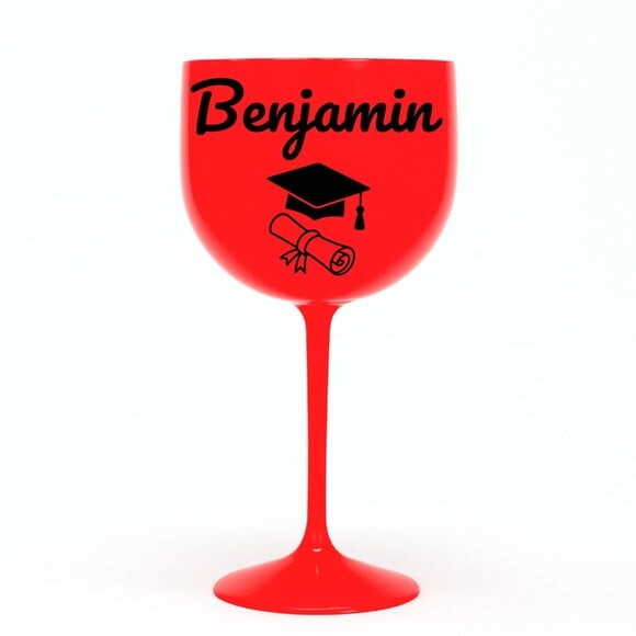 Taça Gin 580ml Formatura Personalizada com Nome Benjamin