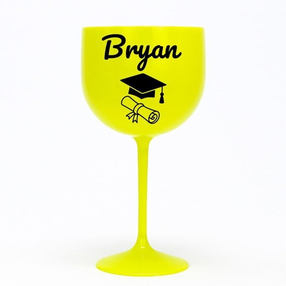 Taça Gin 580ml Formatura Personalizada com Nome Bryan