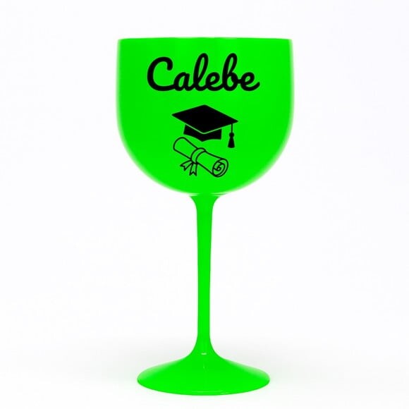Taça Gin 580ml Formatura Personalizada com Nome Calebe