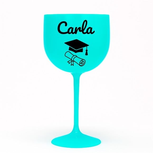 Taça Gin 580ml Formatura Personalizada com Nome Carla