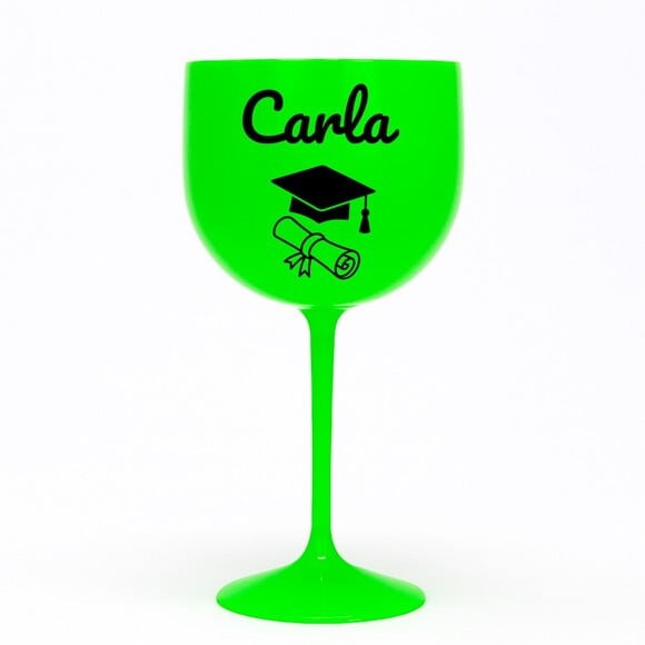 Taça Gin 580ml Formatura Personalizada com Nome Carla