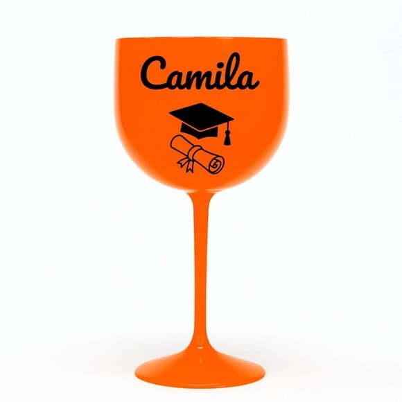 Taça Gin 580ml Formatura Personalizada com Nome Camila