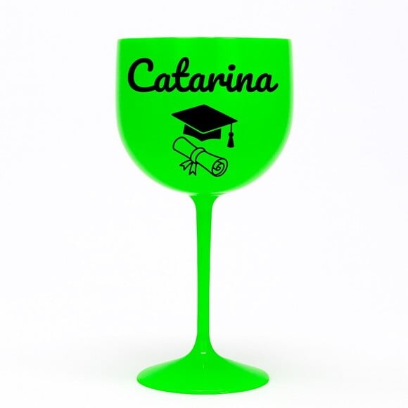 Taça Gin 580ml Formatura Personalizada com Nome Catarina