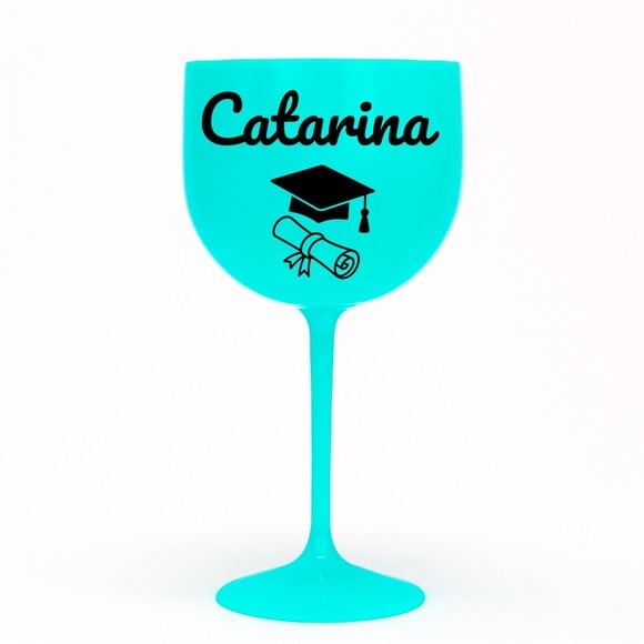 Taça Gin 580ml Formatura Personalizada com Nome Catarina