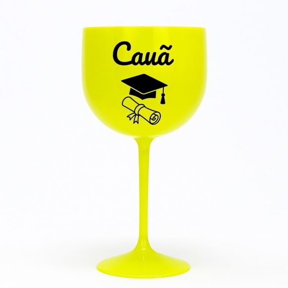 Taça Gin 580ml Formatura Personalizada com Nome Cauã