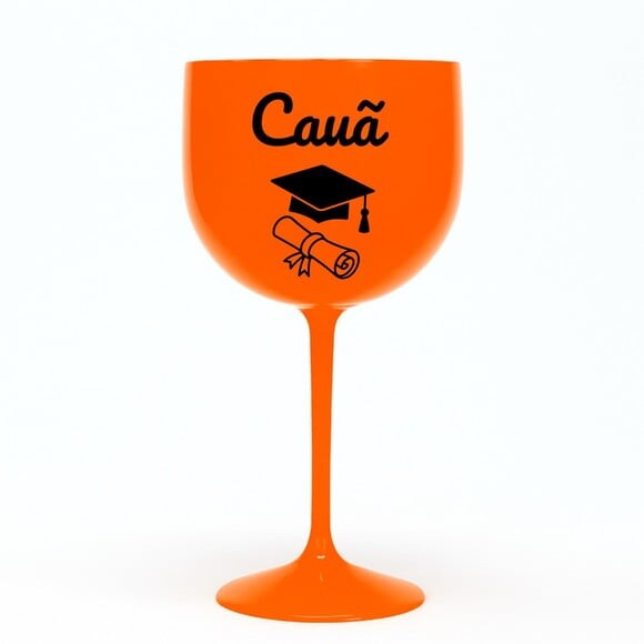 Taça Gin 580ml Formatura Personalizada com Nome Cauã