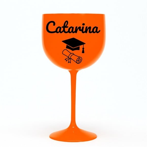 Taça Gin 580ml Formatura Personalizada com Nome Catarina