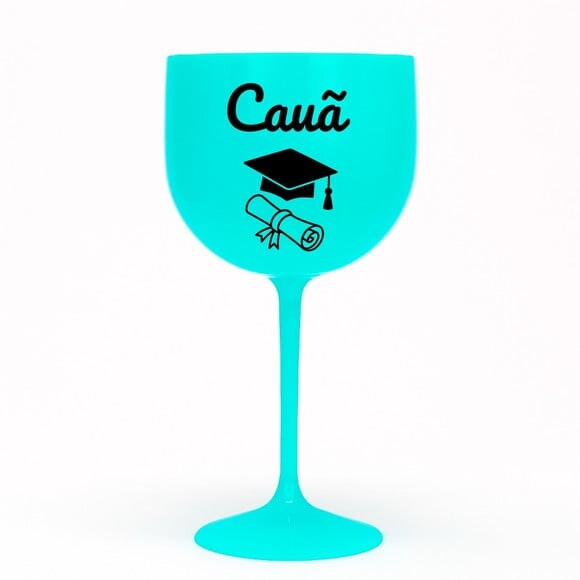 Taça Gin 580ml Formatura Personalizada com Nome Cauã