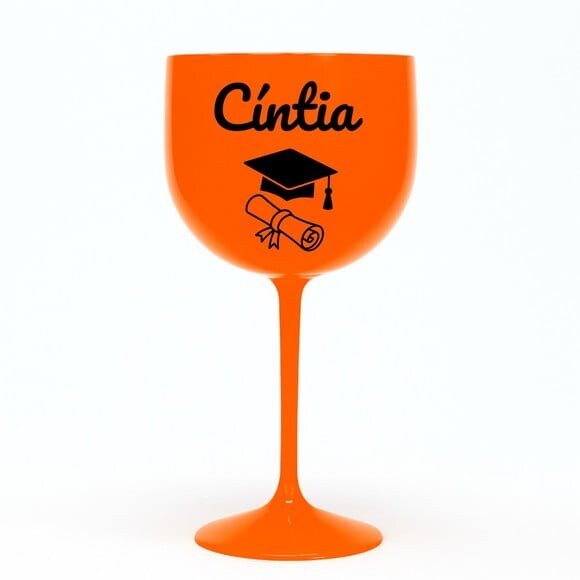 Taça Gin 580ml Formatura Personalizada com Nome Cíntia