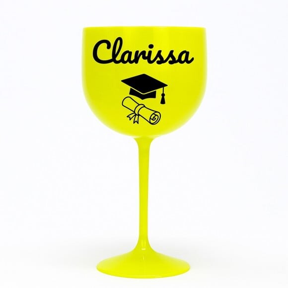 Taça Gin 580ml Formatura Personalizada com Nome Clarissa