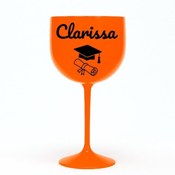 Taça Gin 580ml Formatura Personalizada com Nome Clarissa