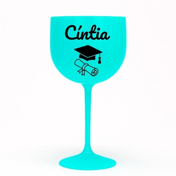Taça Gin 580ml Formatura Personalizada com Nome Cíntia