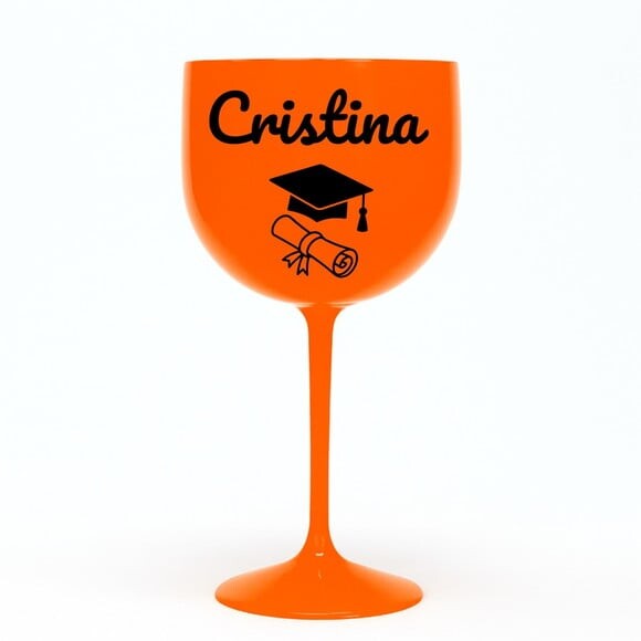 Taça Gin 580ml Formatura Personalizada com Nome Cristina