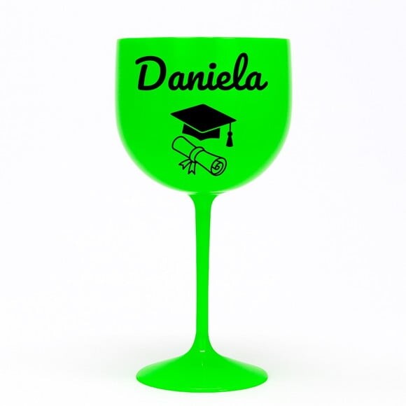 Taça Gin 580ml Formatura Personalizada com Nome Daniela