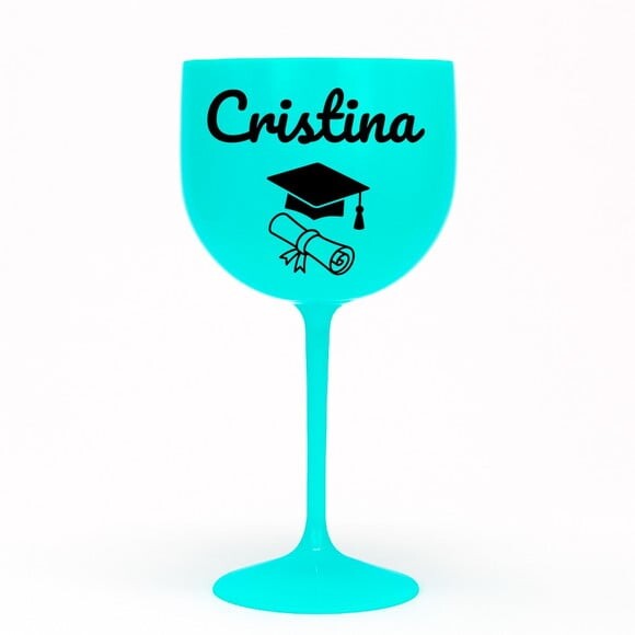 Taça Gin 580ml Formatura Personalizada com Nome Cristina