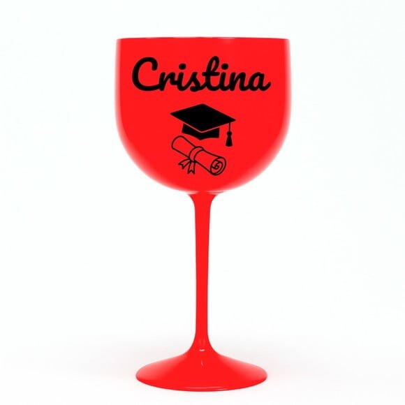 Taça Gin 580ml Formatura Personalizada com Nome Cristina
