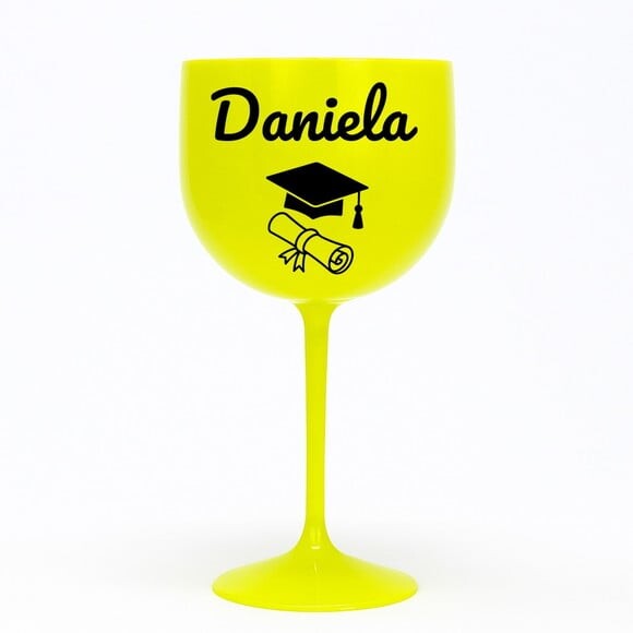 Taça Gin 580ml Formatura Personalizada com Nome Daniela