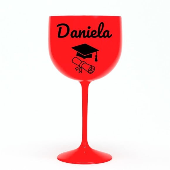Taça Gin 580ml Formatura Personalizada com Nome Daniela