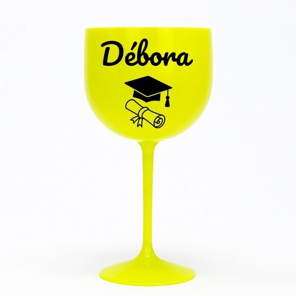 Taça Gin 580ml Formatura Personalizada com Nome Débora