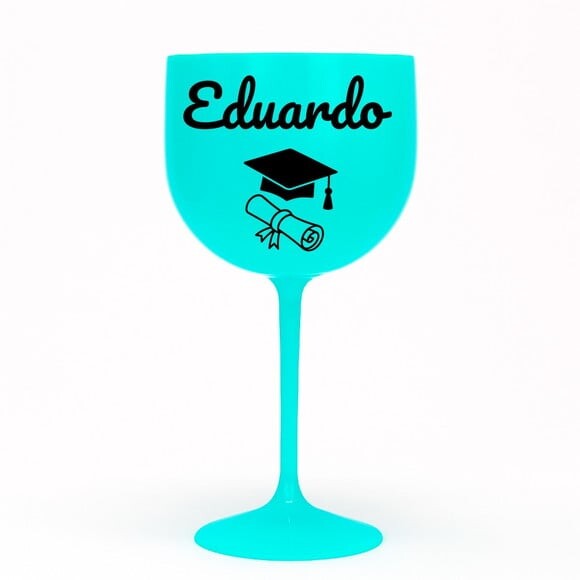 Taça Gin 580ml Formatura Personalizada com Nome Eduardo