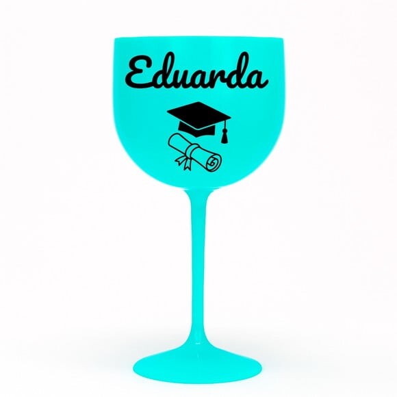 Taça Gin 580ml Formatura Personalizada com Nome Eduarda