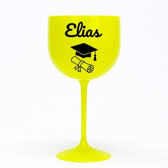 Taça Gin 580ml Formatura Personalizada com Nome Elias