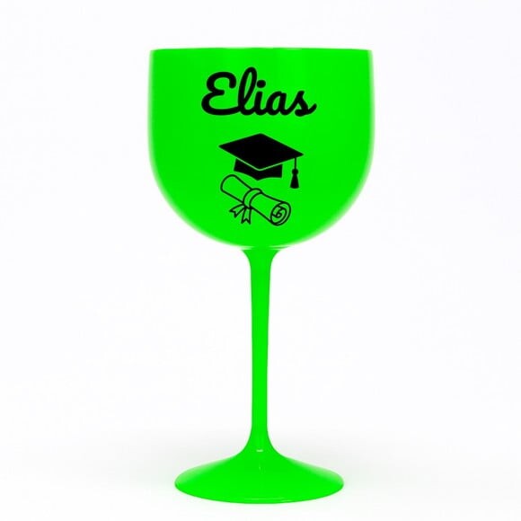 Taça Gin 580ml Formatura Personalizada com Nome Elias