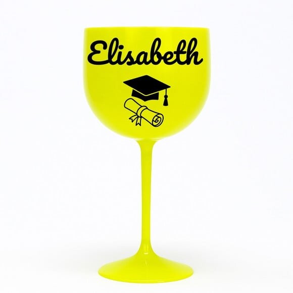 Taça Gin 580ml Formatura Personalizada com Nome Elisabeth
