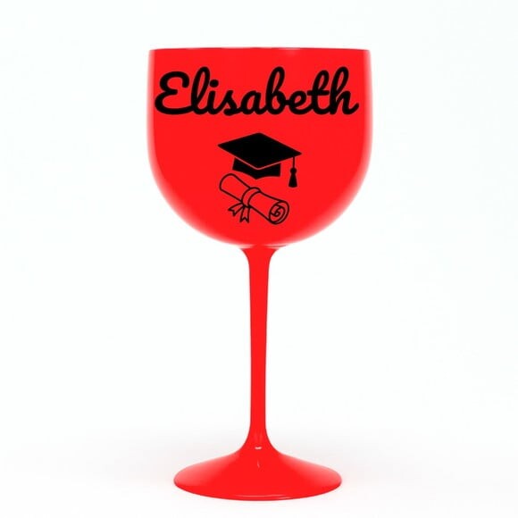 Taça Gin 580ml Formatura Personalizada com Nome Elisabeth