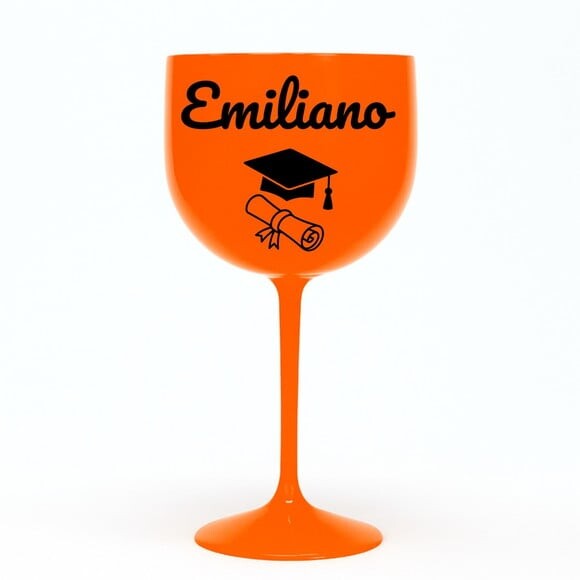 Taça Gin 580ml Formatura Personalizada com Nome Emiliano