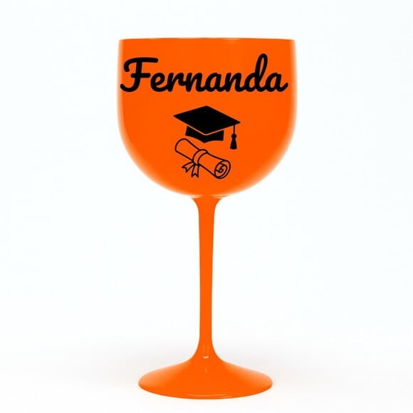 Taça Gin 580ml Formatura Personalizada com Nome Fernanda