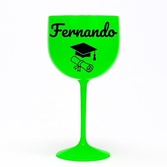 Taça Gin 580ml Formatura Personalizada com Nome Fernando