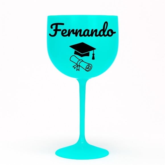 Taça Gin 580ml Formatura Personalizada com Nome Fernando