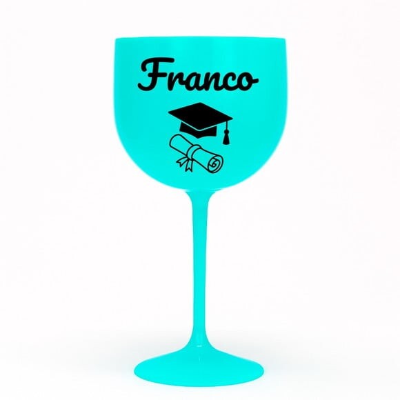 Taça Gin 580ml Formatura Personalizada com Nome Franco